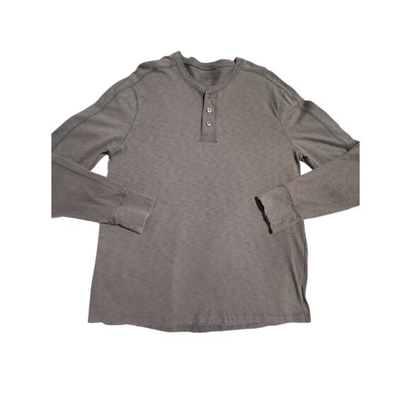 Converse One Star Mens size Large Grungecore Henley Tee Alternative Slub Cotton - Picture 2 of 10